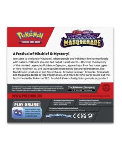 Pokemon TCG: Scarlet and Violet Twilight Masquerade Booster Box (36 Packs) ENG