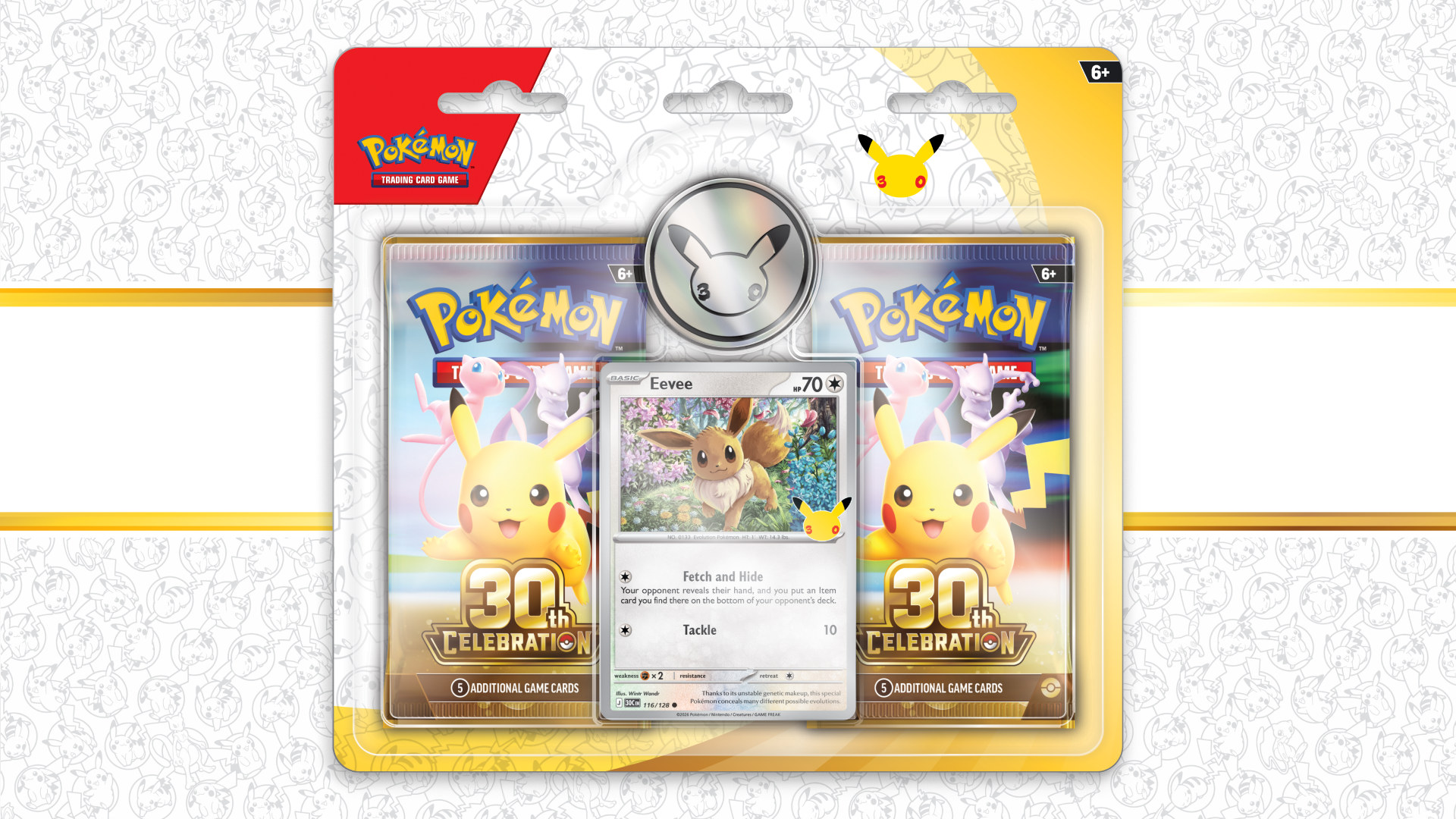 Pokemon TCG 30th Celebration Eevee 2-Pack Blister ENG