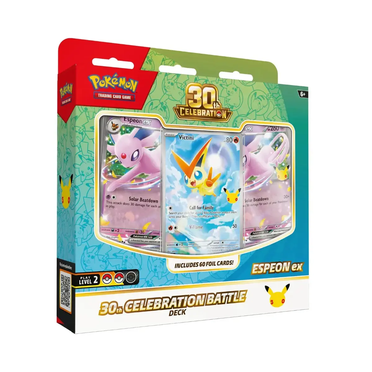 English Pokémon TCG 30th Celebration Espeon ex Battle Deck sealed box
