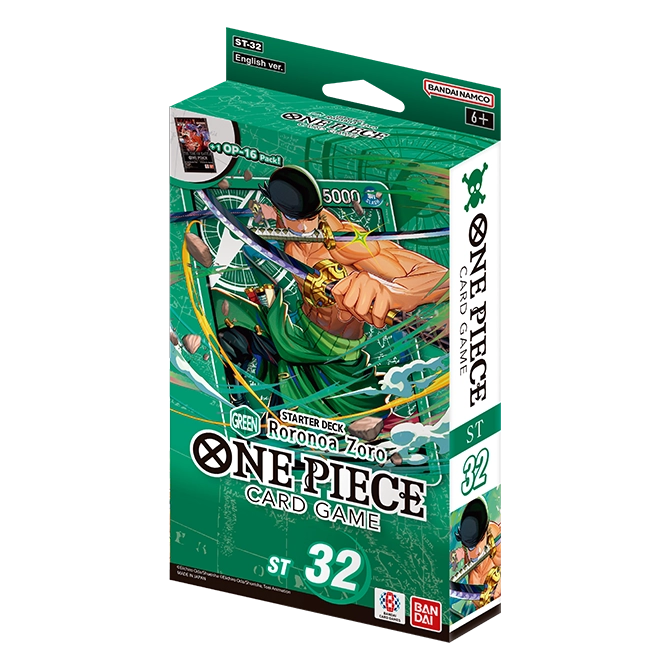 English One Piece Card Game Green Roronoa Zoro ST32 sealed starter deck