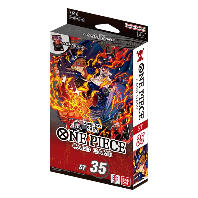English One Piece Card Game Red Black Sabo ST35 sealed product