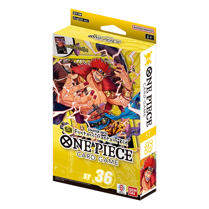 English One Piece Card Game Yellow Eustass Captain Kid ST36 sealed product