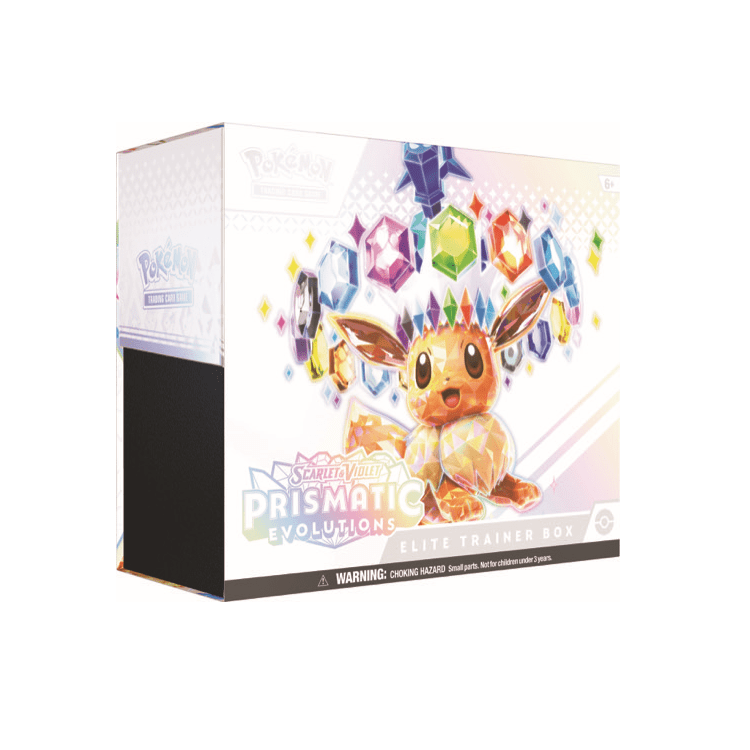 Pokemon TCG Scarlet and Violet Prismatic Evolutions Elite Trainer Box English sealed packaging
