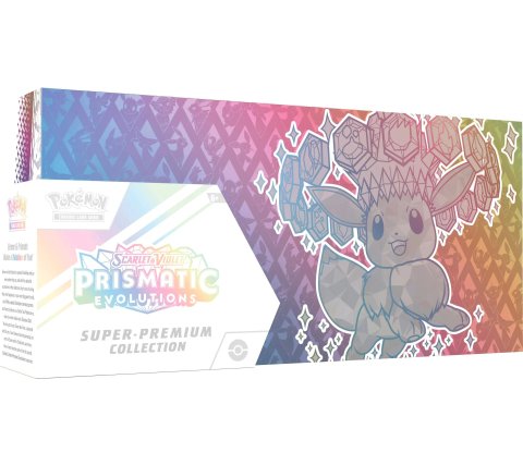 Pokemon TCG Scarlet and Violet Prismatic Evolutions Super Premium Collection English sealed packaging