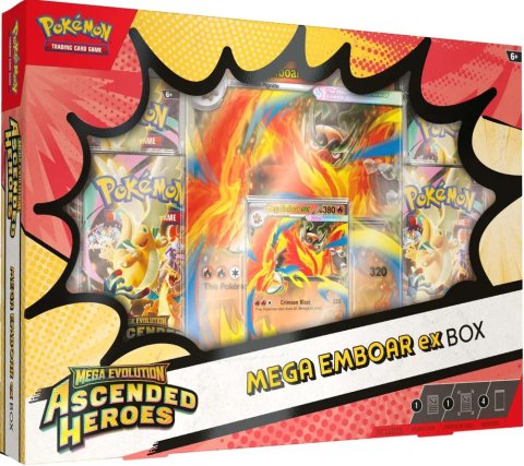 Pokemon TCG Mega Evolution - Ascended Heroes ex Box: Mega Emboar English
