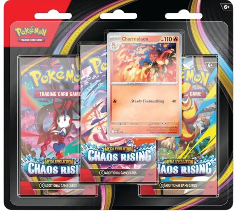 Pokemon TCG Mega Evolution - Chaos Rising 3 Booster Blister: Charmeleon English