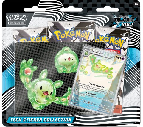 Pokemon TCG Scarlet & Violet Black Bolt Tech Sticker Blister: Reuniclus English