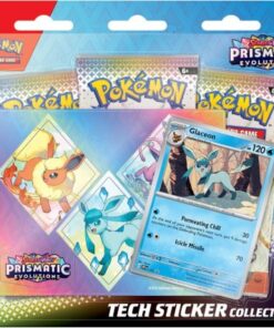 Pokemon TCG Scarlet & Violet Prismatic Evolutions Tech Sticker Blister: Glaceon English