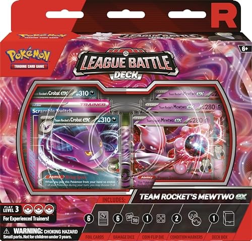 Pokemon TCG Rocket's Mewtwo ex League Battle Deck English