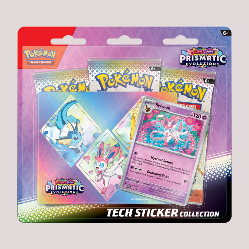 Pokemon TCG Prismatic Evolutions Tech Sticker Collection Sylveon English