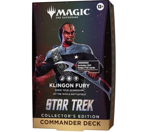 PREORDER – Magic: The Gathering Star Trek Collector's Edition Commander Deck: Klingon Fury English
