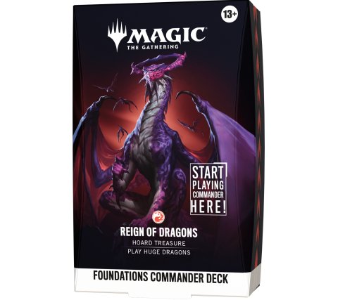 Magic: The Gathering Foundations Commander Deck: Reign of Dragons English