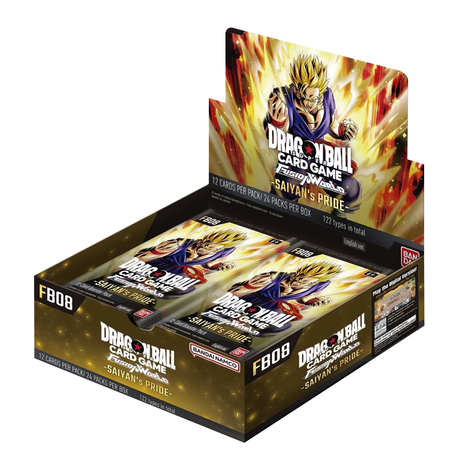 Dragon Ball Super Fusion World FB08 Saiyan's Pride Booster Box (24 packs) English